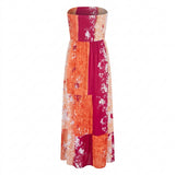 Women's Bandeau Maxi Dress Multicoloured 14