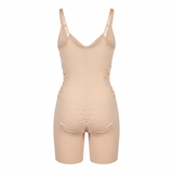 Shekini shapewear bodysuit beige back view