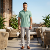 Men's Polo Shirt Mint Green L