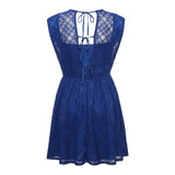Mikka Blue Lace Cocktail Dress Size UK 12