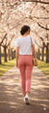 Women's Dark Orange Super Skinny Trousers Size UK 10 Short