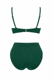 Green High Cut Bikini Set Size M
