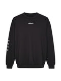 Women's Black Crewneck Sweatshirt UK 10