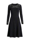 Women Knitwear Black Midi Dress
