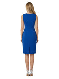 Women's Royal Blue Cut-Out Pencil Dress Size 12