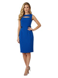Women's Royal Blue Cut-Out Pencil Dress Size 12
