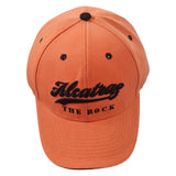 Alcatraz The Rock baseball cap orange front view