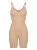 Shekini shapewear bodysuit beige front view