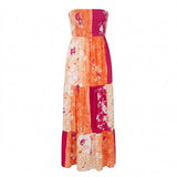 Women's Bandeau Maxi Dress Multicoloured 14