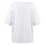 La Pia oversized t-shirt white back view