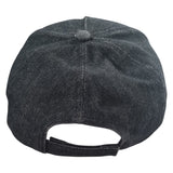 "CALI" Denim Baseball Cap Black One Size / Adjustable