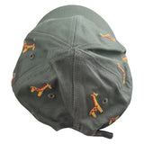 Kids' Giraffe Print Baseball Cap Olive Green One Size  3 - 5 Years