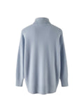 Women's Light Blue Roll Neck Jumper Size XS