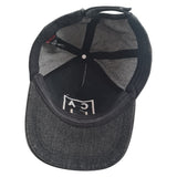 "CALI" Denim Baseball Cap Black One Size / Adjustable