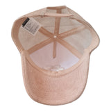  H&M Women's Flower Embroidery Trucker Cap Beige interior view