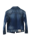 Women's Blue Cropped Denim Jacket Size 10
