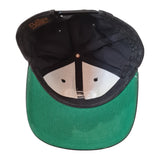 Yupoong The Classics Oval Logo Snapback Baseball Cap Black One Size / Adjustable