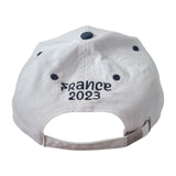 Rugby World Cup France 2023 baseball cap white navy back view