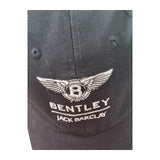 Bentley Jack Barclay black baseball cap embroidery detail
