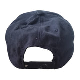 Smith & Miller Leather Patch Snapback Cap Navy back view