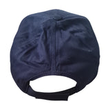 Plain Baseball Cap Navy back view