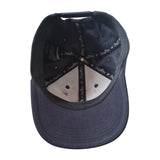  Smith & Miller Leather Patch Snapback Cap Navy interior view