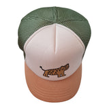 Kids' Tiger Trucker Cap Green/White One Size / Adjustable