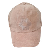 H&M Women's Flower Embroidery Trucker Cap Beige front view