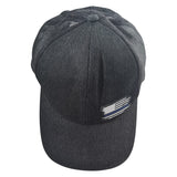 Trucker Cap Black Thin Blue Line Flag One Size