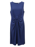 Women's Blue Pencil Dress with Bow Size 14