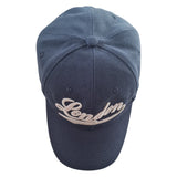 London Embroidered Baseball Cap Navy One Size / Adjustable