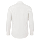 Men's Slim Fit Long Sleeve Polka Dot Shirt White 3XL