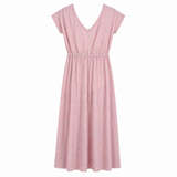 "Pretty Secrets V-neck night dress rose dragonfly print front view"