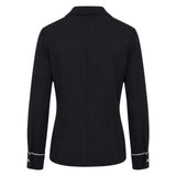 Wrap Tie-Front Blouse Black UK XL
