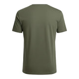 Men's Plain V-Neck T-Shirt Khaki 2XL