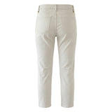 Women's White Denim Long Trousers 8