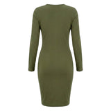 Women's Khaki Knee Dress 8