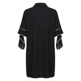 Basic Black Mini Shirt Dress XL