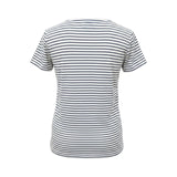 Women's Striped T-Shirt White Navy 18