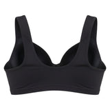Black Front Closure Bra Paisley Lace Non-Wired Size M