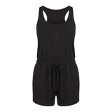 Women's Racerback Henley Playsuit 24
