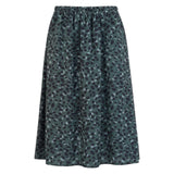 Teal Animal Print Midi Skirt UK 8 Petite
