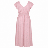 "Pretty Secrets V-neck night dress rose dragonfly print back view"