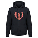 Women's Full-Zip Hoodie Baseball Print Navy M