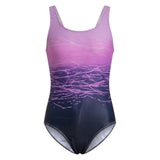 Ombre One Piece Swimsuit Strappy X-Back L