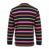 Men's Striped Long Sleeve Top Navy UK M