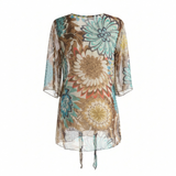 Women's Floral Sequin Beach Tunic Multicolour 10