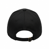 Black baseball cap on a white background