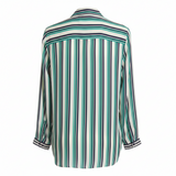Striped Long Sleeve Stried Blouse M