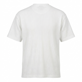 Men's Short Sleeve Henley Top White L